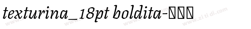 texturina_18pt boldita字体转换